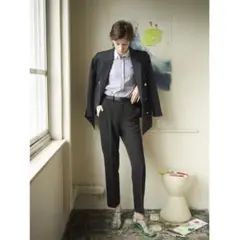 ミラオーウェン　センタープレステーパードパンツ　0