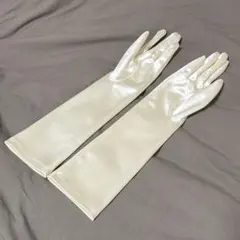 タカミブライダル オフホワイト サテン ロンググローブ