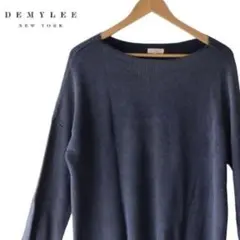 DEMYLEE デミリー ニット ネイビー XS 上質 シンプル
