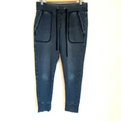 BACK NUMBER　裏起毛スウェットパンツ 　デニム　ジョガーパンツ　Ⅿ