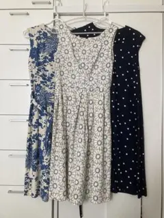 ハンドメイド　ワンピース　3点　茅木真知子　マーガレット　ヴィンテージ　ピケ