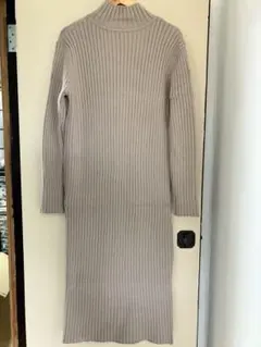 Lajour フィンガーホール リブニットワンピース