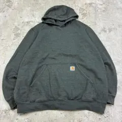 Carhartt　プルオーバーパーカー　L Tall　グレー　古着　無地
