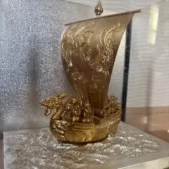 開運 宝船 置物 金 金運上昇 黄金船