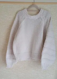 earth music&ecology アイボリー ニットセーター