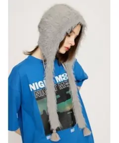 SHAGGY RIBBON BEANIE シャギー リボン ビーニーのサムネイル