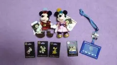 ミラコスタ・アンバサダーホテル限定グッズミッキー・ミニーぬいぐるみバッチ他