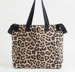 【未使用】Ｈ&M レオパード柄トートバッグ ヒョウ柄のサムネイル