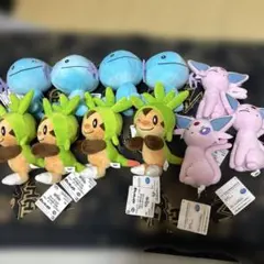 ポケットモンスター ほぺぴたぬいぐるみ　～ウパー・エーフィ・ハリマロン～１１点
