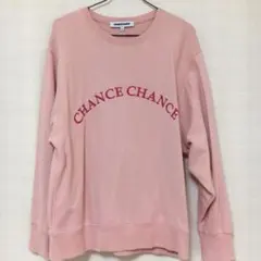 正規品 CHANCE CHANCE ピンクトレーナー オーバーサイズのサムネイル