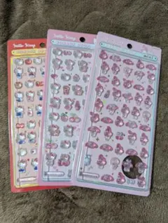 正規品　新品未使用　サンリオミニ　　ボンボンドロップシール　3枚セット