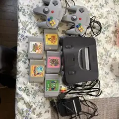 NINTENDO64 本体 ジャンク　コントローラー2個 ゲーム5本