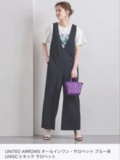 UNITED ARROWS UWSC Vネック サロペットのサムネイル