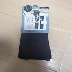 Atsugi フェイクタイツ ブラック L-LL　ペールベージュ