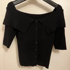 プロポーションドレッシング ニットトップス　ブラック 黒