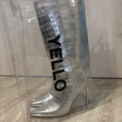 期間限定値下げ中　YELLO シルバー クロコロングブーツ