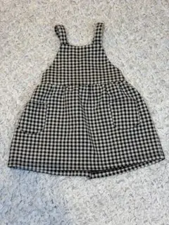 ZARA ザラ ギンガムチェック オーバーオール ワンピース80cm