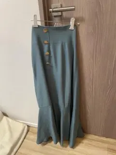 PROPORTION 青緑色 マーメイドスカート