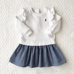 ラルフローレン　ドッキング　ワンピース 12M 80 90