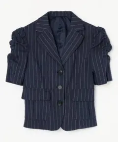 theory luxe clinda becca半袖ジャケット ネイビー - メルカリ