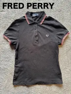 FRED PERRY ブラック ポロシャツ レディース M