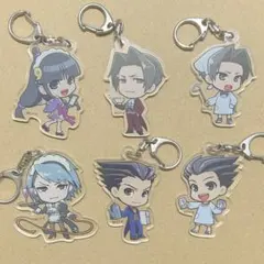 逆転裁判 ふわぽに　御剣怜侍　局長　眼鏡　アクリルキーホルダー　アクキー POP UP PARADE 御剣怜侍
