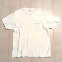 【L】　WAREHOUSE　ポケットTシャツ　ホワイト　美品のサムネイル