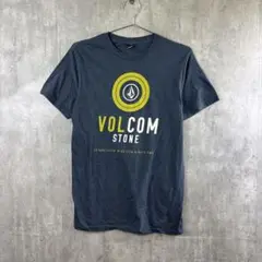 VOLCOM STONE ロゴTシャツ/ストリート/ユニセックス/ネイビー