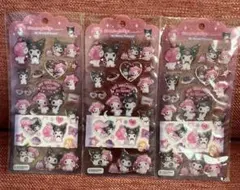 サンリオ ドロップジュエリー　シール　クロミ　マイメロ　3枚セット