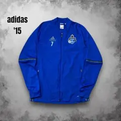 adidas ユースサッカー アンセムジャケット 刺繍 チームロゴ ナンバリングのサムネイル