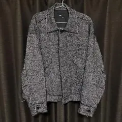 HAREカットオフツイードブルゾン黒Small