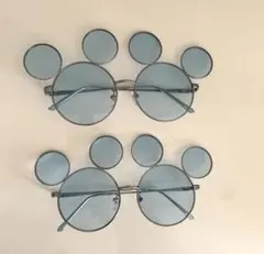 ディズニー　サングラス　ブルー　ミッキー　2個セット