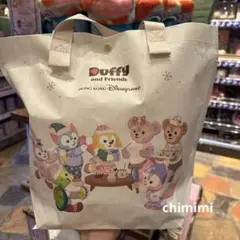 香港ディズニー 冬日　ダッフィーフレンズショッピングバッグ Sサイズ