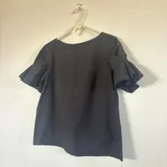 OPAQUE.CLIP 半袖ブラウス ブラックのサムネイル