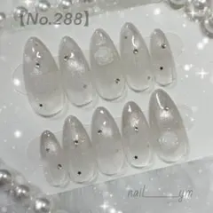 マグネットネイル ワンホンネイル 韓国ネイル リボン 星 オーダーネイルチップ