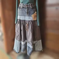 リメイクデニム ファッション