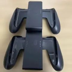Nintendo Switch Joy-Con グリップ 2個　黒・スケルトン