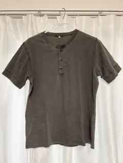 FREAK'S STORE グレー ヘンリーネック Tシャツ L