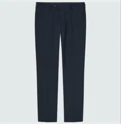 新品同様 ユニクロ 感動パンツウルトラライト（コットンライク) ネイビー w73