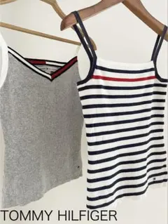 TOMMY HILFIGER キャミソール ボーダー リブ Sサイズ　2枚セットのサムネイル