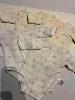 ベビー服 ベビー肌着 長袖 肌着 白 ベージュ まとめ売り セット売り 60cm