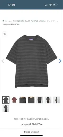 THENORTHFACEPURPLELABEL JacquardFieldTee