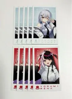 にじさんじ 夜見れな 葉加瀬冬雪 チェキ風カード 4周年