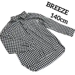 【BREEZE】ブリーズ　カッターシャツ　上着　チェック　シャツ　羽織　トップス