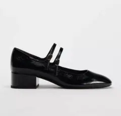 ZARA ブラック メリージェーンパンプス　サイズ41のサムネイル