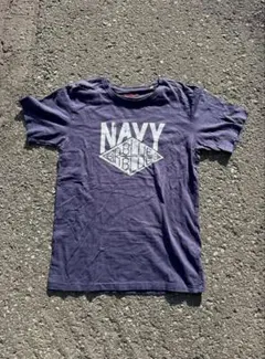 00s BLUE/BLUE "NAVY" fade T shirt Y2kのサムネイル