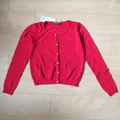 《年越し限定セール・新品・未使用》赤 丸襟カーディガン