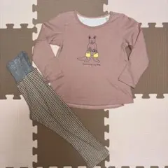 薄手長袖パジャマ　110 女の子　ピンクのサムネイル