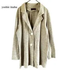 yoshie inaba ヨシエイナバ ストライプカットテーラードジャケット