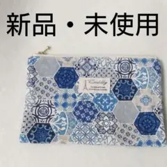 [ 新品 未使用 ] 　パッチワーク風ポーチ 北欧テイスト　エキゾチック